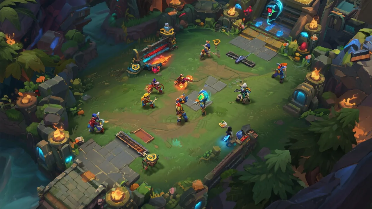 英雄联盟比赛画面