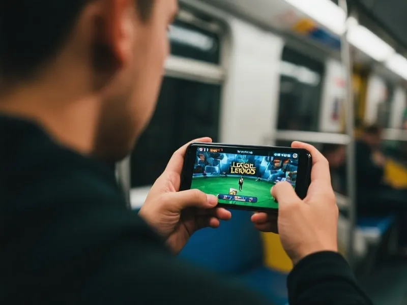 Watching LOL on mobile